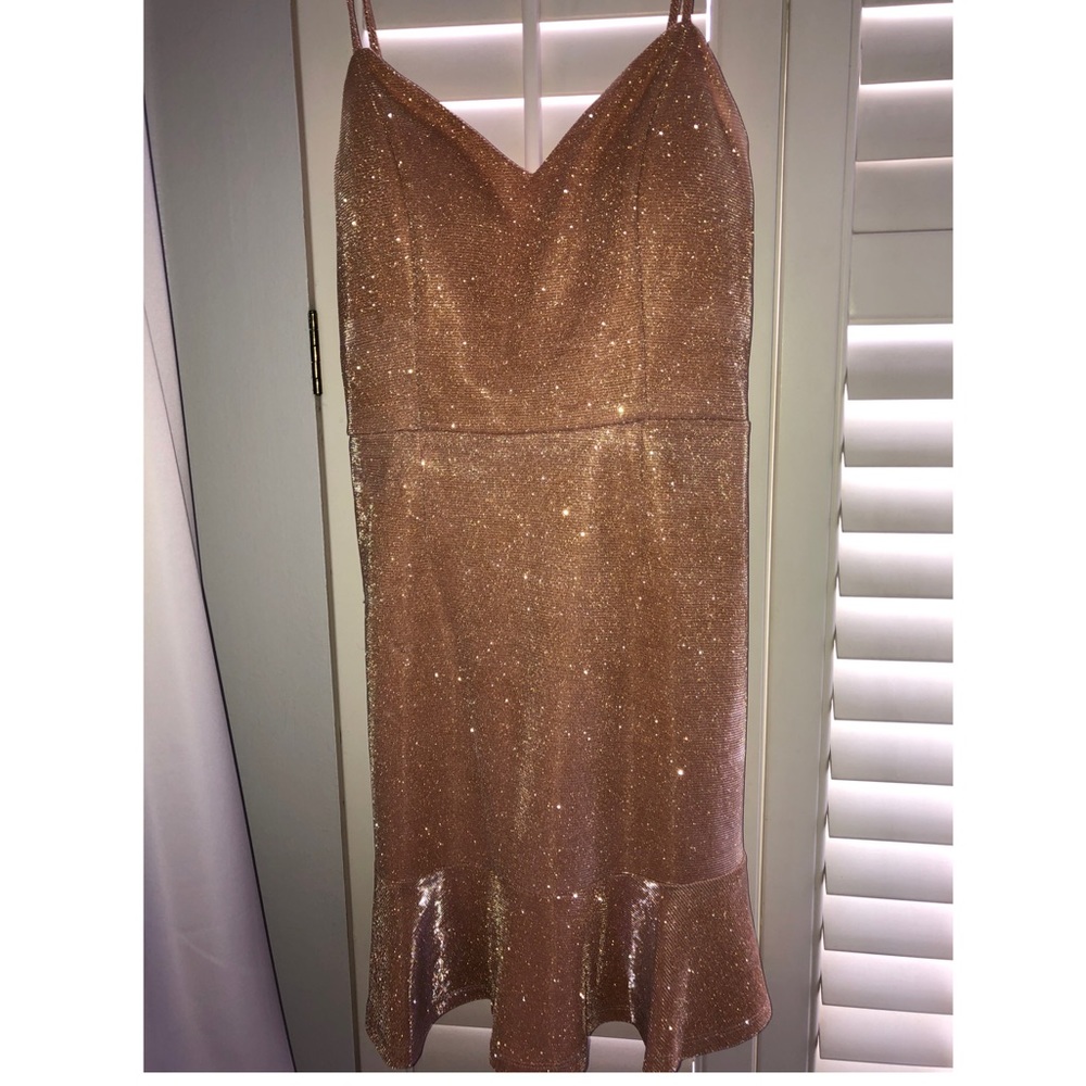Gold homecoming dress